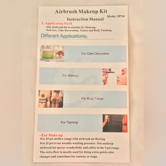 New Makeup Airbrush Kit Multiple Purpose - Picture 6 of 7
